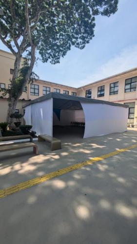 Fechamento em lycra para tenda